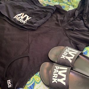 Ivy Park Sides Open Crop Hoodie